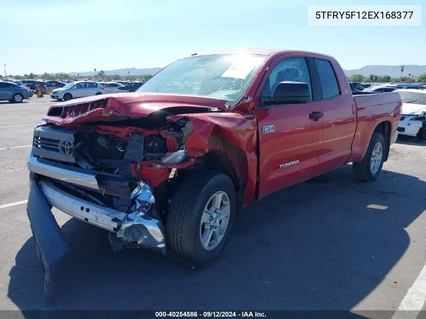 2014 Toyota Tundra Sr5 5.7L V8 VIN: 5TFRY5F12EX168377 Lot: 40254586