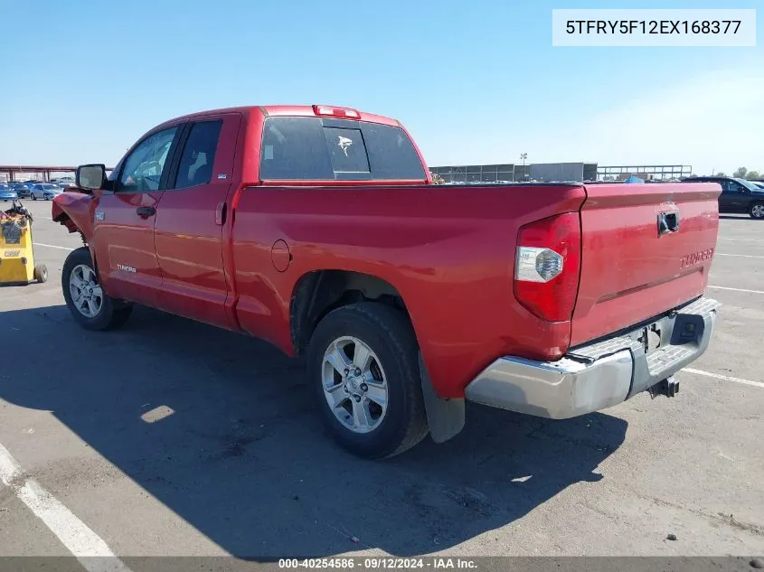 2014 Toyota Tundra Sr5 5.7L V8 VIN: 5TFRY5F12EX168377 Lot: 40254586