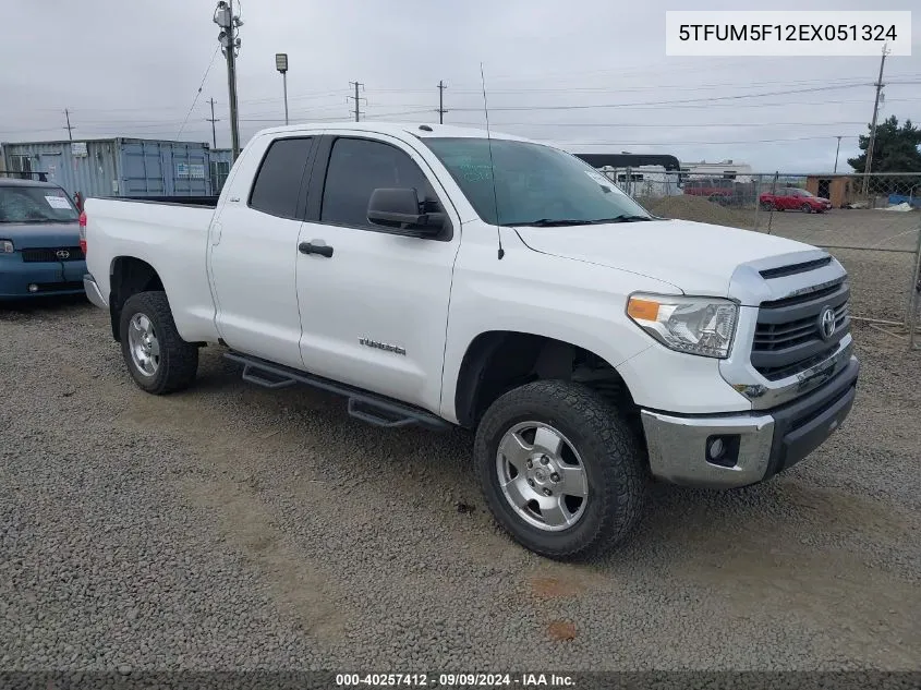 2014 Toyota Tundra Sr5 4.6L V8 VIN: 5TFUM5F12EX051324 Lot: 40257412