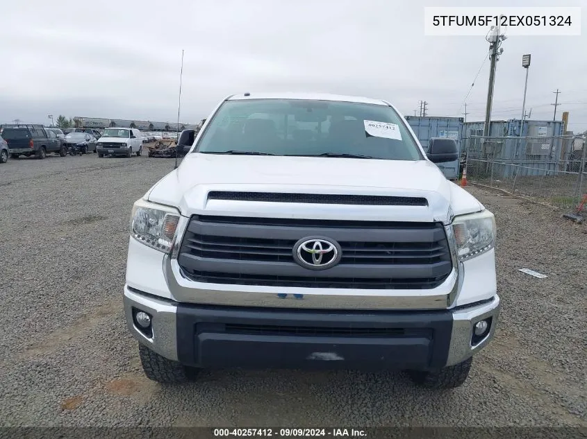 5TFUM5F12EX051324 2014 Toyota Tundra Sr5 4.6L V8