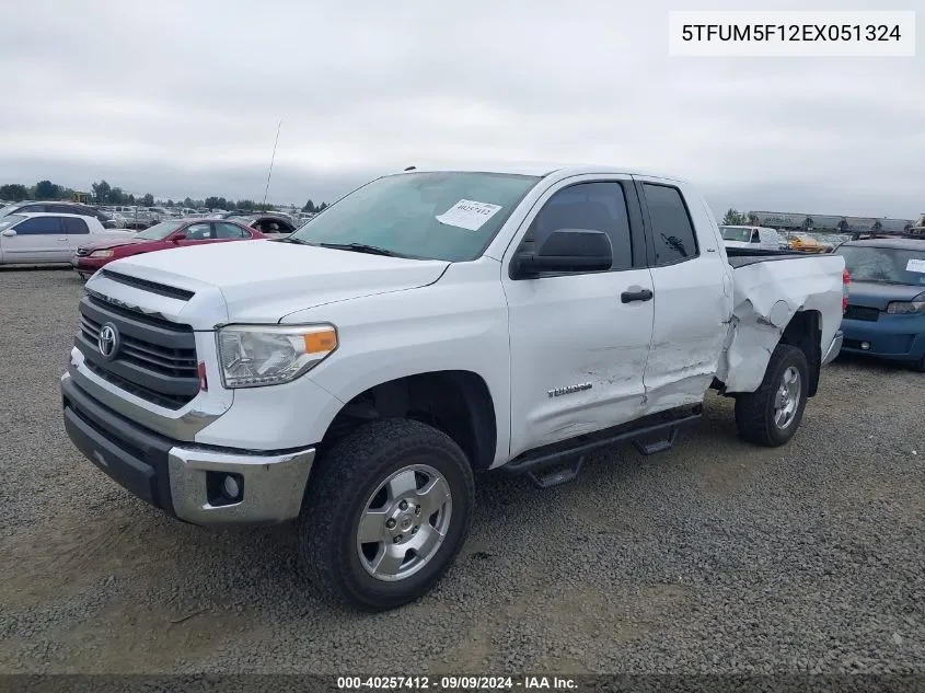 2014 Toyota Tundra Sr5 4.6L V8 VIN: 5TFUM5F12EX051324 Lot: 40257412