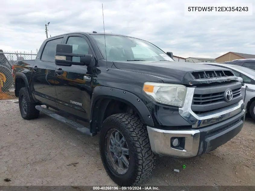 2014 Toyota Tundra Sr5 5.7L V8 VIN: 5TFDW5F12EX354243 Lot: 40268196