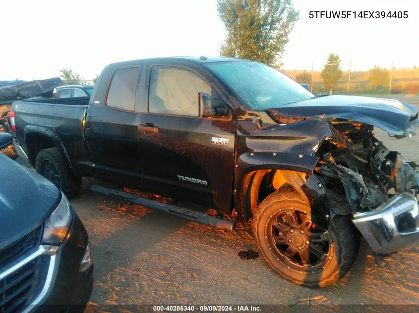 2014 Toyota Tundra Sr5 5.7L V8 VIN: 5TFUW5F14EX394405 Lot: 40286340