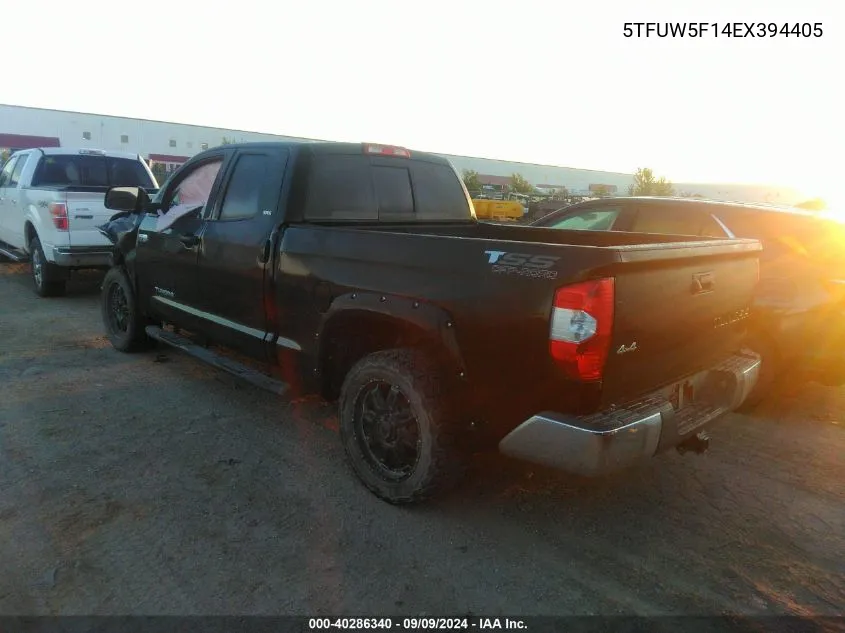 2014 Toyota Tundra Sr5 5.7L V8 VIN: 5TFUW5F14EX394405 Lot: 40286340