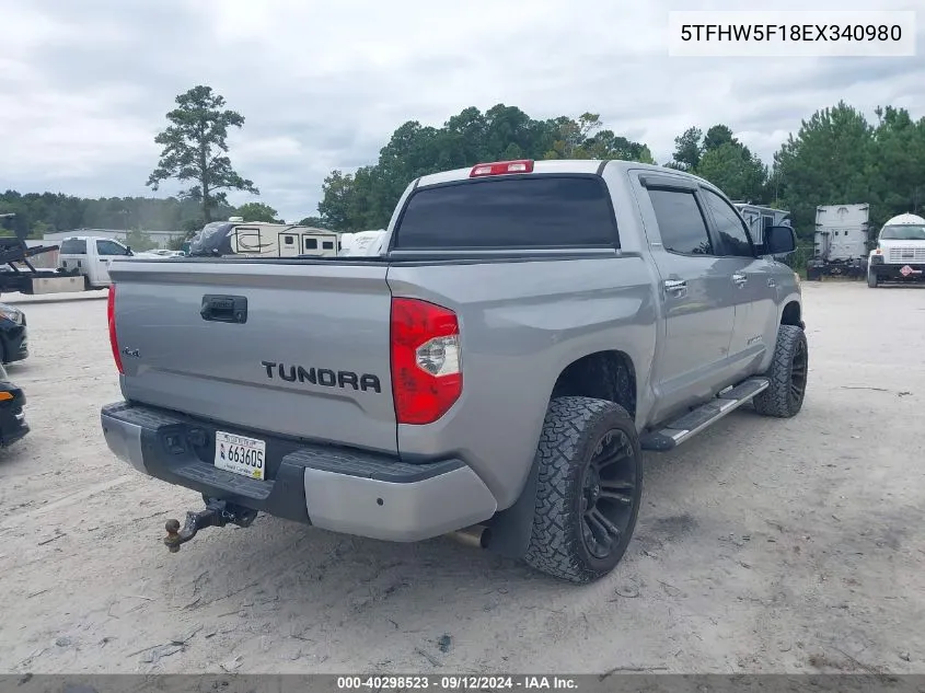 5TFHW5F18EX340980 2014 Toyota Tundra Crewmax Limited