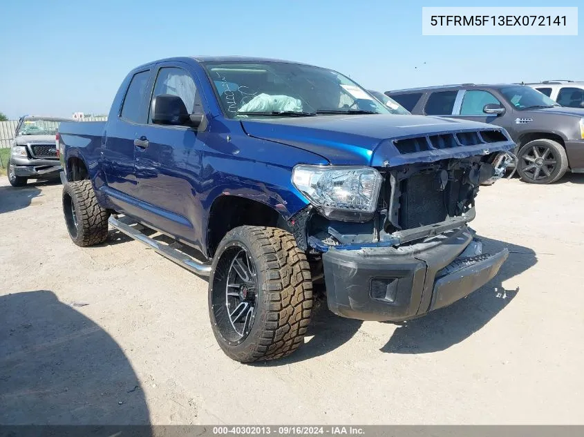 2014 Toyota Tundra Sr 4.6L V8 VIN: 5TFRM5F13EX072141 Lot: 40302013