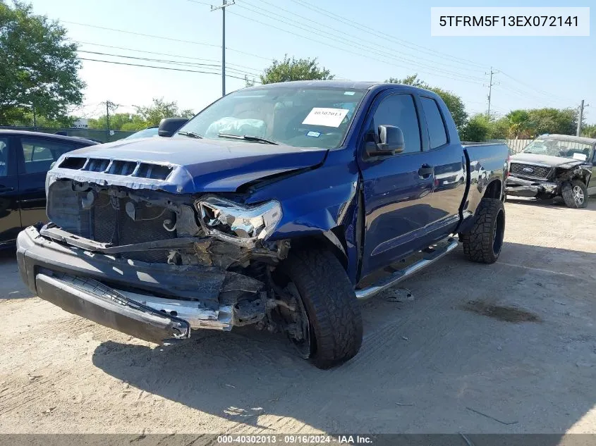 2014 Toyota Tundra Sr 4.6L V8 VIN: 5TFRM5F13EX072141 Lot: 40302013