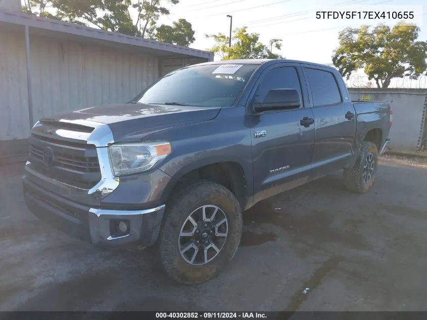 2014 Toyota Tundra Sr5 5.7L V8 VIN: 5TFDY5F17EX410655 Lot: 40302852