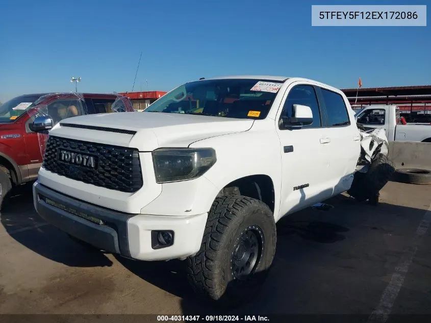 2014 Toyota Tundra Sr5 5.7L V8 VIN: 5TFEY5F12EX172086 Lot: 40314347