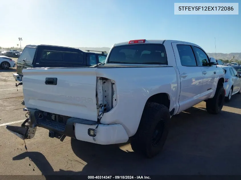 2014 Toyota Tundra Sr5 5.7L V8 VIN: 5TFEY5F12EX172086 Lot: 40314347