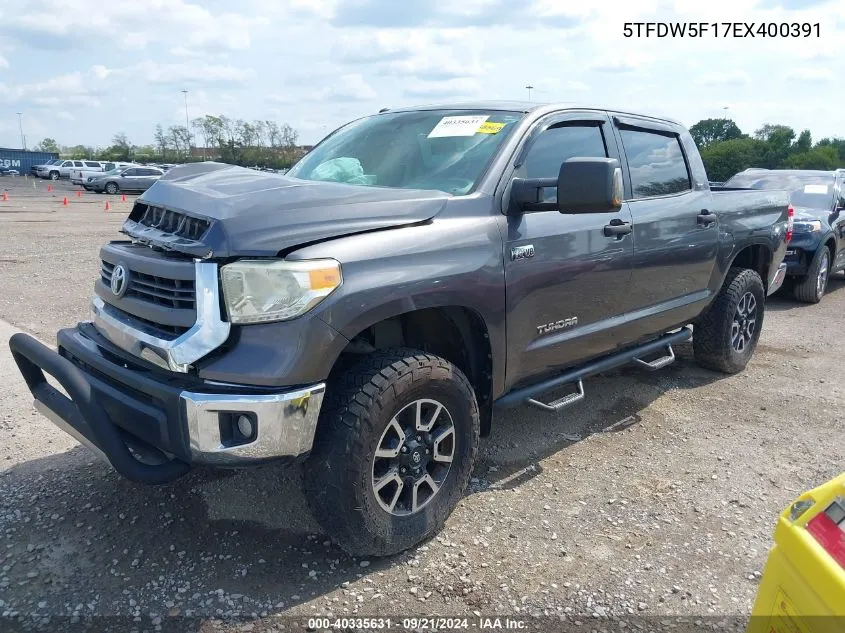 5TFDW5F17EX400391 2014 Toyota Tundra Sr5 5.7L V8