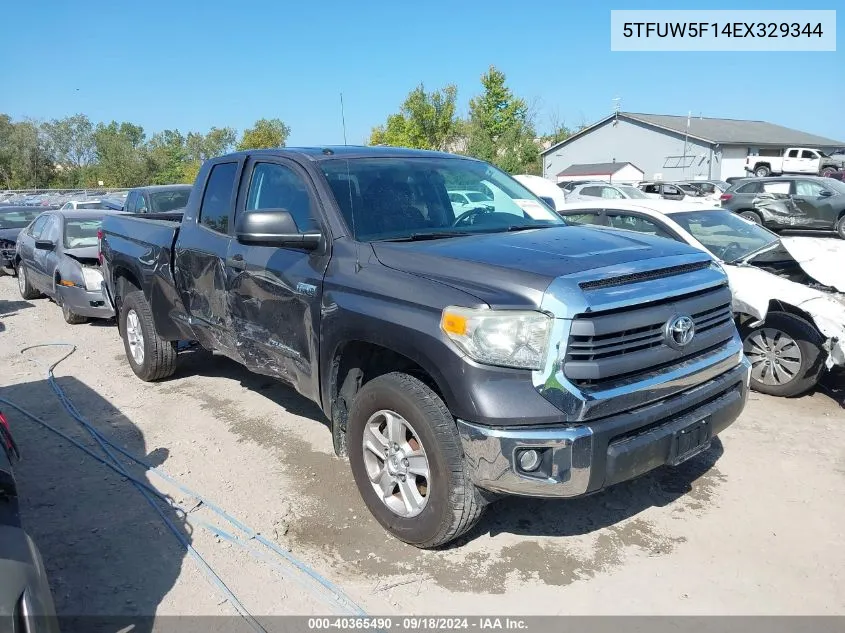 2014 Toyota Tundra Sr5 5.7L V8 VIN: 5TFUW5F14EX329344 Lot: 40365490