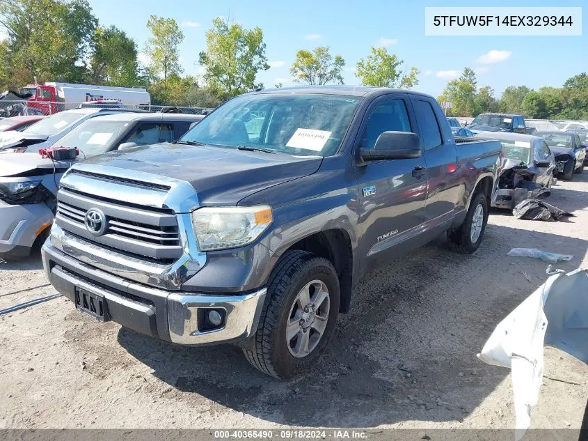 2014 Toyota Tundra Sr5 5.7L V8 VIN: 5TFUW5F14EX329344 Lot: 40365490