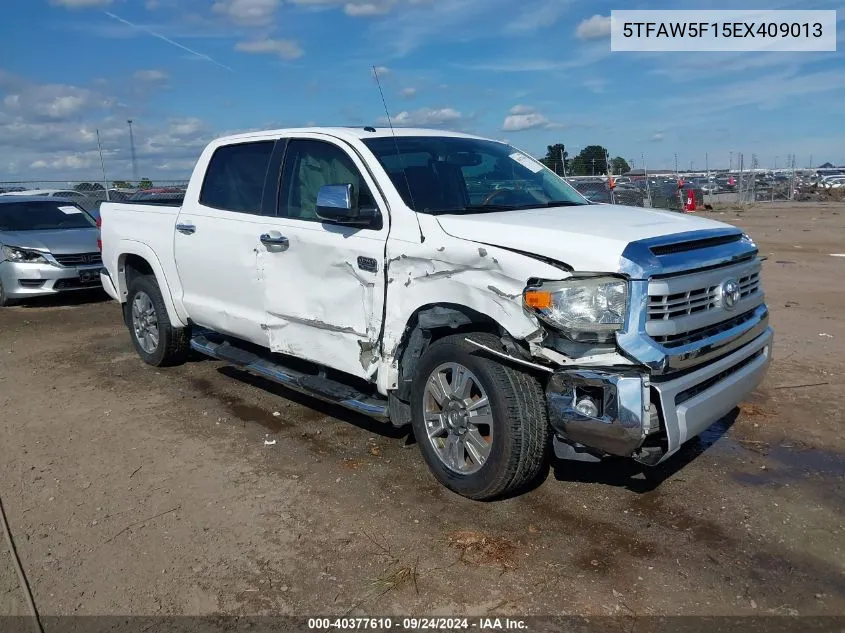 2014 Toyota Tundra 1794 5.7L V8 VIN: 5TFAW5F15EX409013 Lot: 40377610