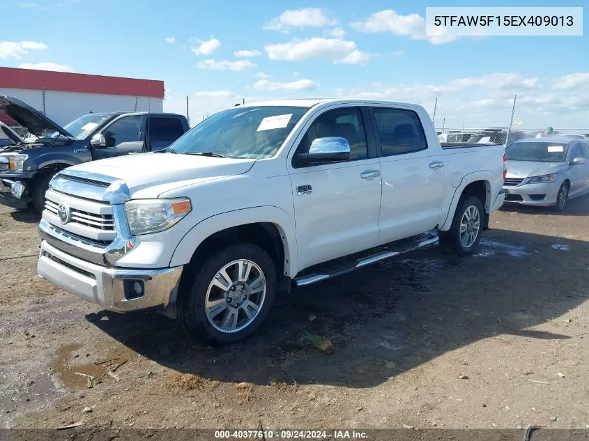 2014 Toyota Tundra 1794 5.7L V8 VIN: 5TFAW5F15EX409013 Lot: 40377610