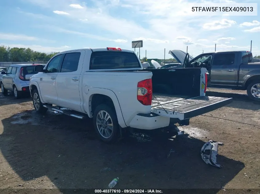 2014 Toyota Tundra 1794 5.7L V8 VIN: 5TFAW5F15EX409013 Lot: 40377610