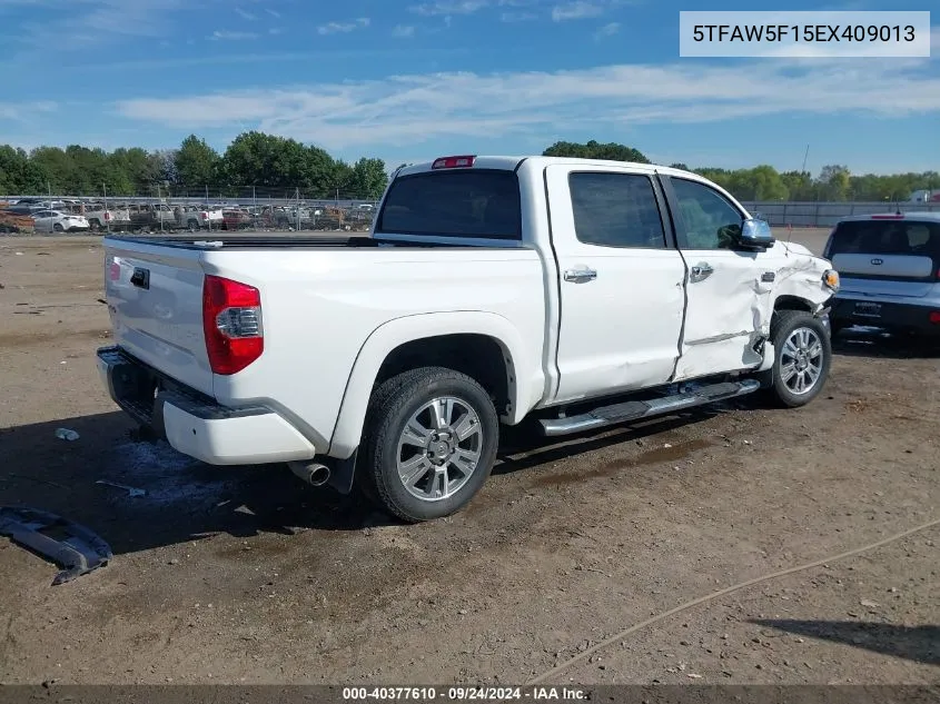 2014 Toyota Tundra 1794 5.7L V8 VIN: 5TFAW5F15EX409013 Lot: 40377610