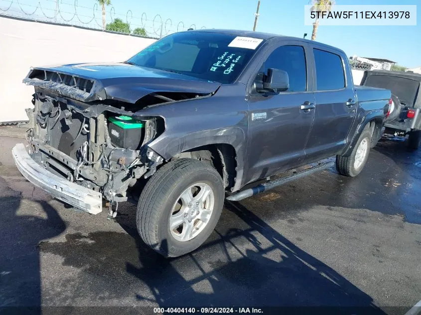 2014 Toyota Tundra Platinum 5.7L V8 VIN: 5TFAW5F11EX413978 Lot: 40404140