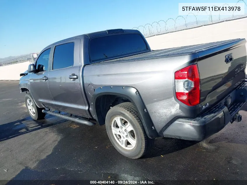 2014 Toyota Tundra Platinum 5.7L V8 VIN: 5TFAW5F11EX413978 Lot: 40404140