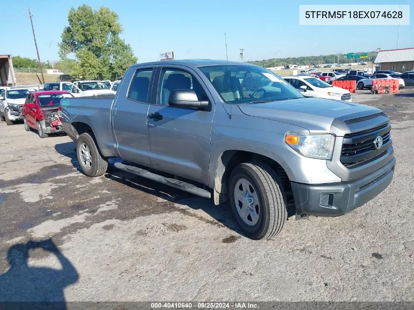 2014 Toyota Tundra Sr 4.6L V8 VIN: 5TFRM5F18EX074628 Lot: 40410640