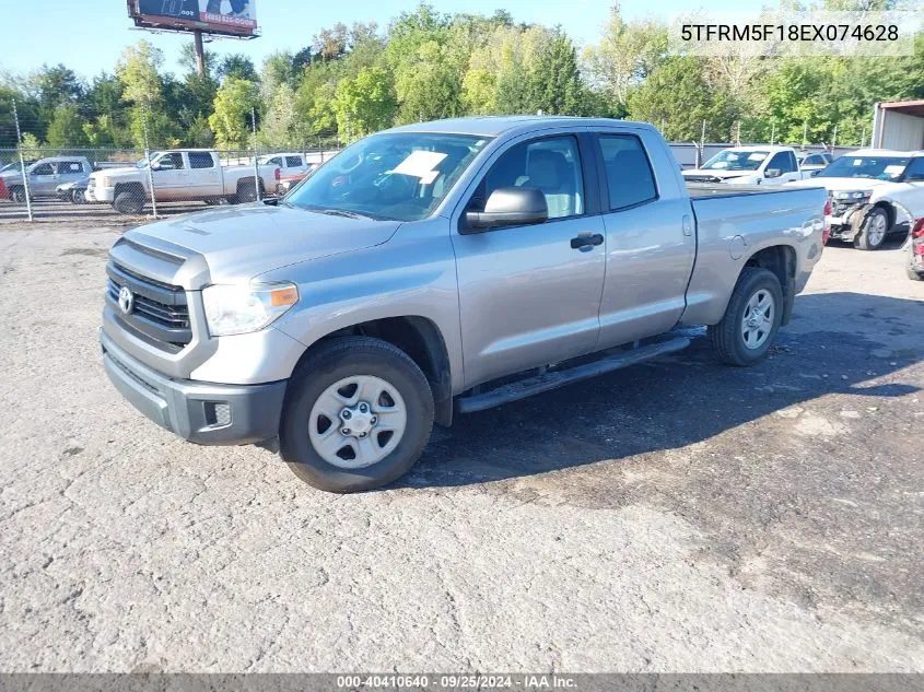 2014 Toyota Tundra Sr 4.6L V8 VIN: 5TFRM5F18EX074628 Lot: 40410640