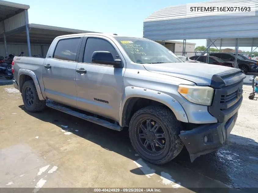 5TFEM5F16EX071693 2014 Toyota Tundra Sr5 4.6L V8