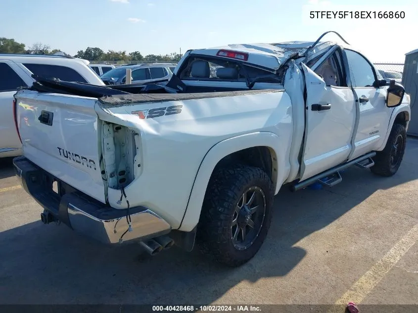 2014 Toyota Tundra Sr5 5.7L V8 VIN: 5TFEY5F18EX166860 Lot: 40428468