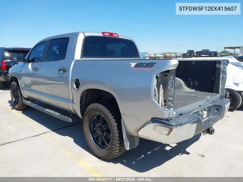 2014 Toyota Tundra Sr5 5.7L V8 VIN: 5TFDW5F12EX415607 Lot: 40429317