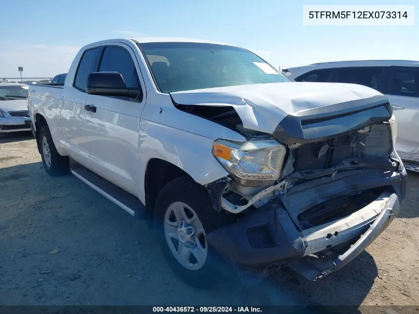 2014 Toyota Tundra Sr 4.6L V8 VIN: 5TFRM5F12EX073314 Lot: 40436572