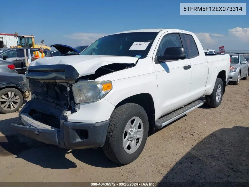 2014 Toyota Tundra Sr 4.6L V8 VIN: 5TFRM5F12EX073314 Lot: 40436572