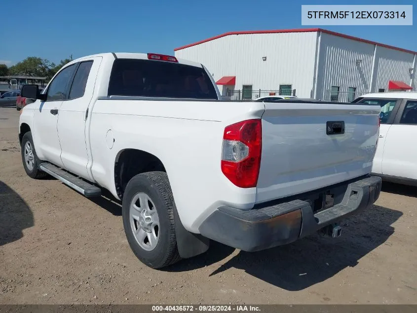 2014 Toyota Tundra Sr 4.6L V8 VIN: 5TFRM5F12EX073314 Lot: 40436572