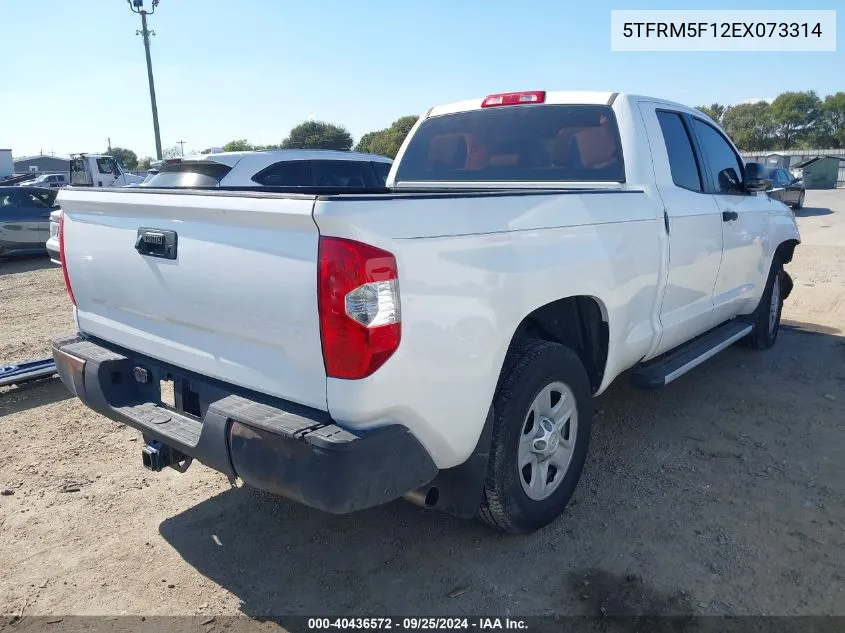 2014 Toyota Tundra Sr 4.6L V8 VIN: 5TFRM5F12EX073314 Lot: 40436572