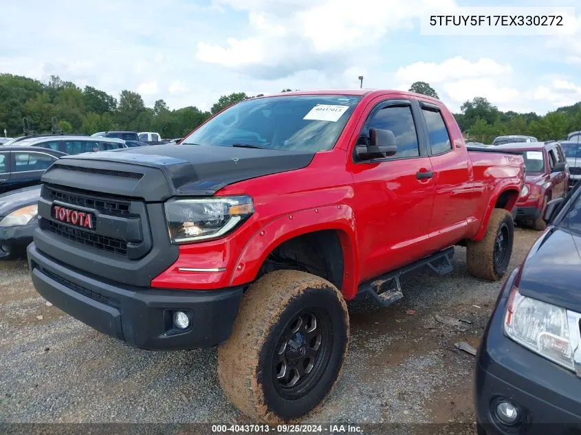 2014 Toyota Tundra Sr 5.7L V8 VIN: 5TFUY5F17EX330272 Lot: 40437013