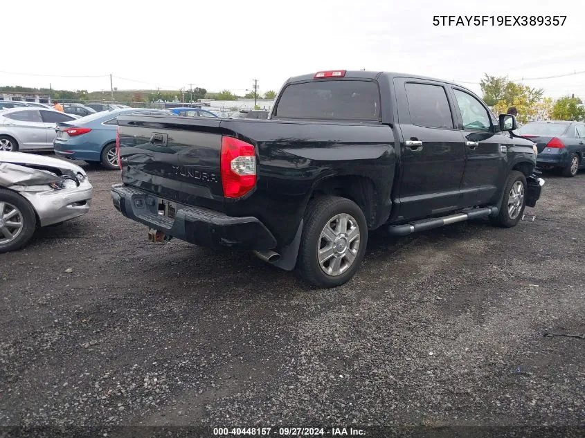 2014 Toyota Tundra 1794 5.7L V8 VIN: 5TFAY5F19EX389357 Lot: 40448157