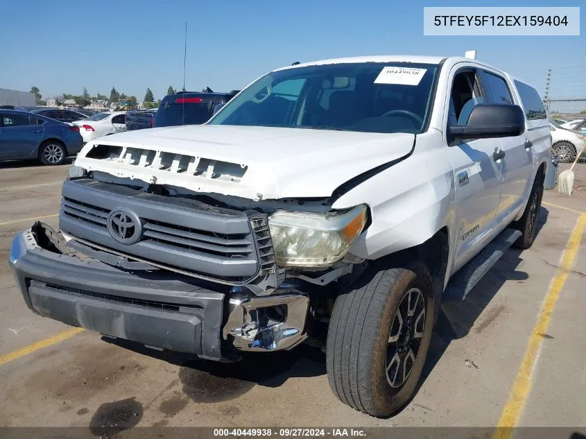 2014 Toyota Tundra Sr5 5.7L V8 VIN: 5TFEY5F12EX159404 Lot: 40449938