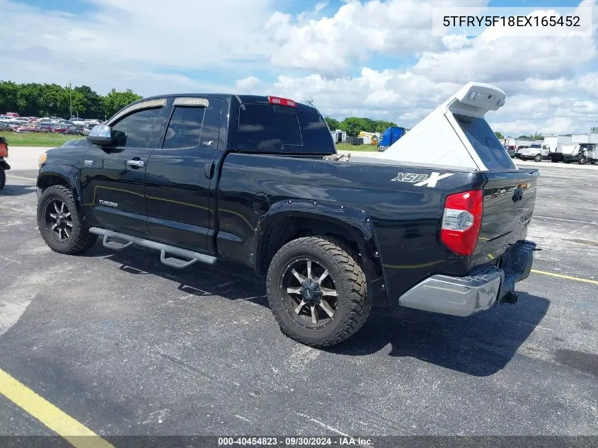 2014 Toyota Tundra Sr5 5.7L V8 VIN: 5TFRY5F18EX165452 Lot: 40454823