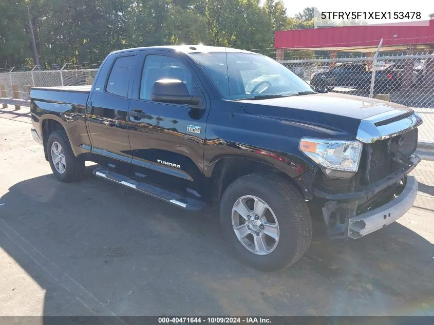 5TFRY5F1XEX153478 2014 Toyota Tundra Double Cab Sr/Double Cab