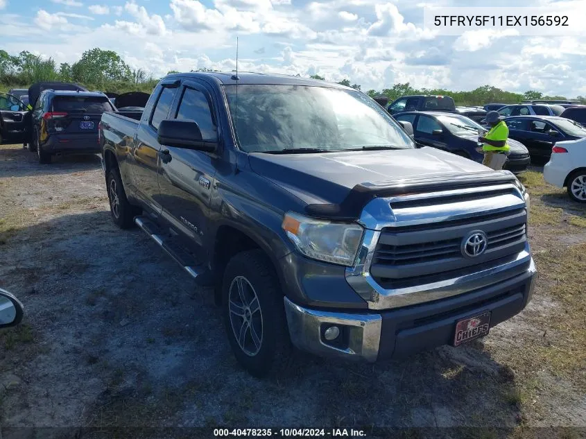 2014 Toyota Tundra Sr5 5.7L V8 VIN: 5TFRY5F11EX156592 Lot: 40478235