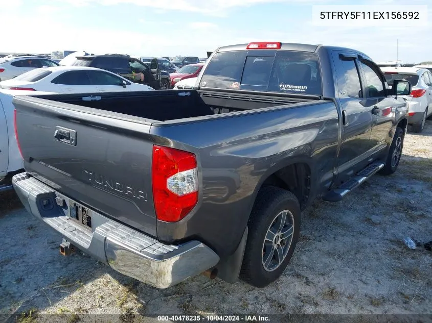 5TFRY5F11EX156592 2014 Toyota Tundra Sr5 5.7L V8