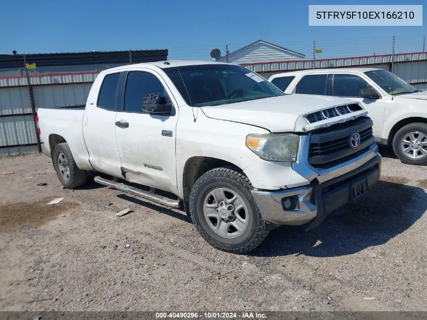 2014 Toyota Tundra Sr5 5.7L V8 VIN: 5TFRY5F10EX166210 Lot: 40490296