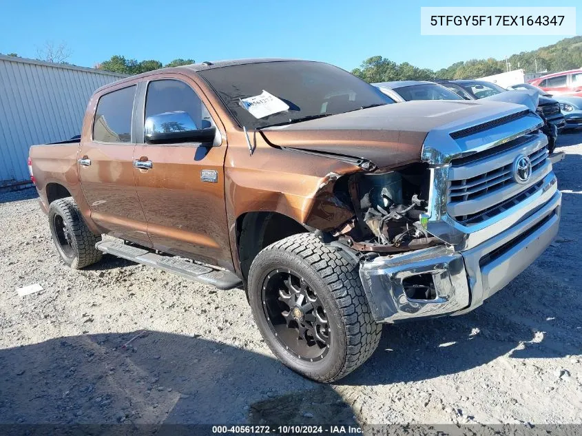 5TFGY5F17EX164347 2014 Toyota Tundra 1794 5.7L V8