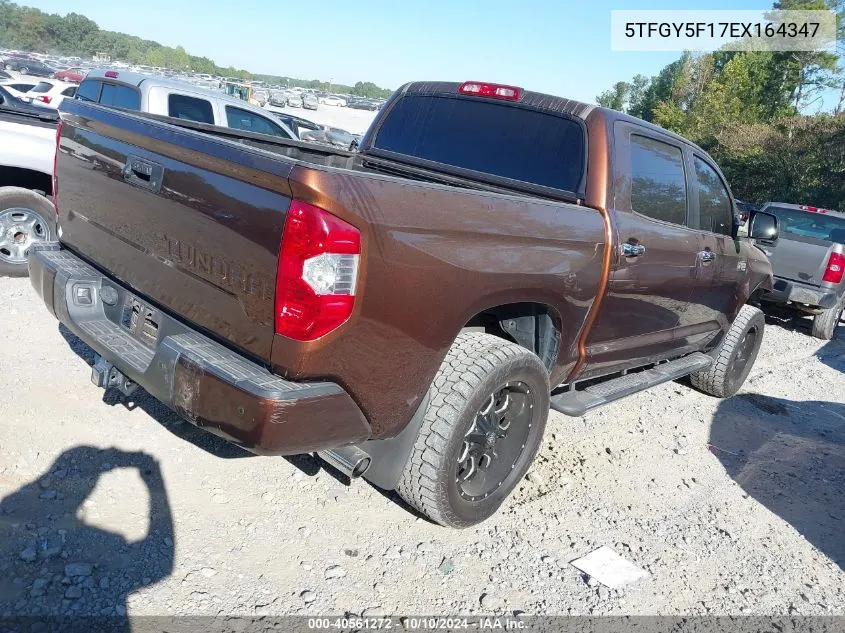 5TFGY5F17EX164347 2014 Toyota Tundra 1794 5.7L V8