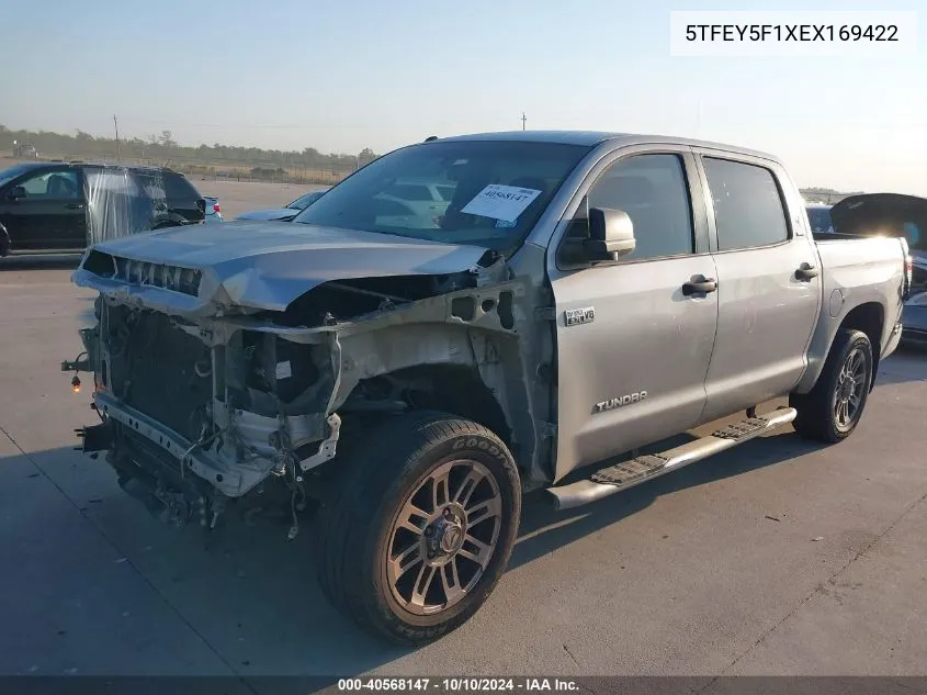 2014 Toyota Tundra Sr5 5.7L V8 VIN: 5TFEY5F1XEX169422 Lot: 40568147