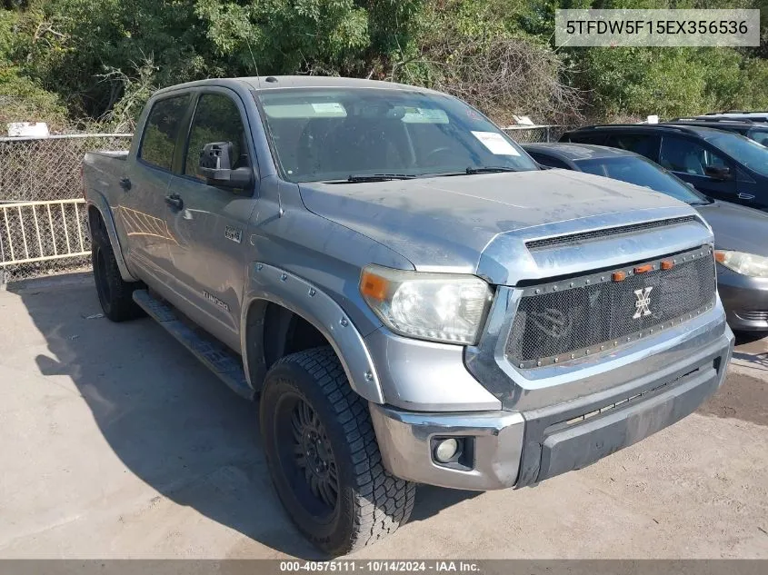 5TFDW5F15EX356536 2014 Toyota Tundra Sr5 5.7L V8