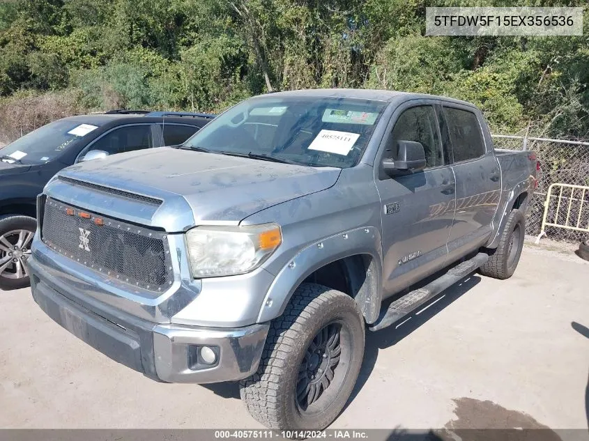 5TFDW5F15EX356536 2014 Toyota Tundra Sr5 5.7L V8