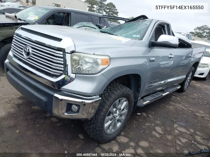 2014 Toyota Tundra Limited 5.7L V8 VIN: 5TFFY5F14EX165550 Lot: 40587445