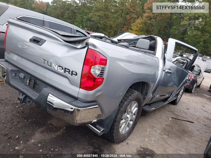 2014 Toyota Tundra Limited 5.7L V8 VIN: 5TFFY5F14EX165550 Lot: 40587445