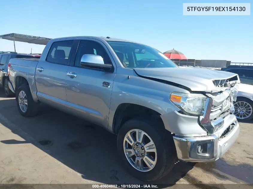 2014 Toyota Tundra 1794 5.7L V8 VIN: 5TFGY5F19EX154130 Lot: 40604802