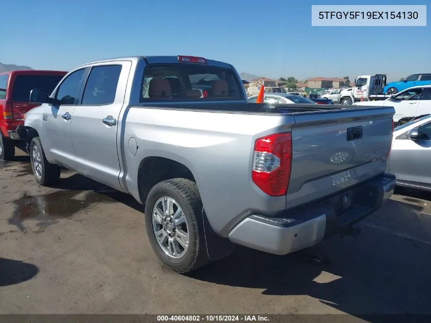 2014 Toyota Tundra 1794 5.7L V8 VIN: 5TFGY5F19EX154130 Lot: 40604802