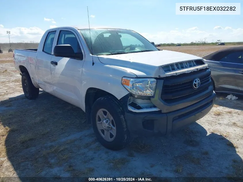 2014 Toyota Tundra Sr V6 VIN: 5TFRU5F18EX032282 Lot: 40626391